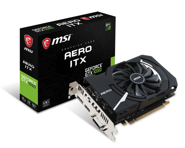 VGA MSI Nvidia&#174; GeForce&#174; GTX 1050 AERO ITX 2G OCV1 (1 fan) _1118KT